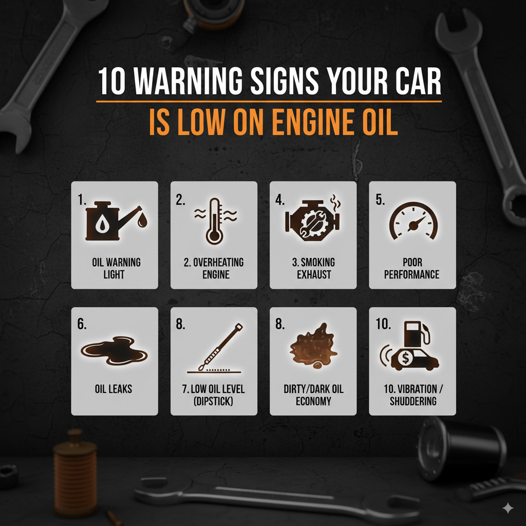 10 Warning Signs Your Car Is Low on Engine Oil